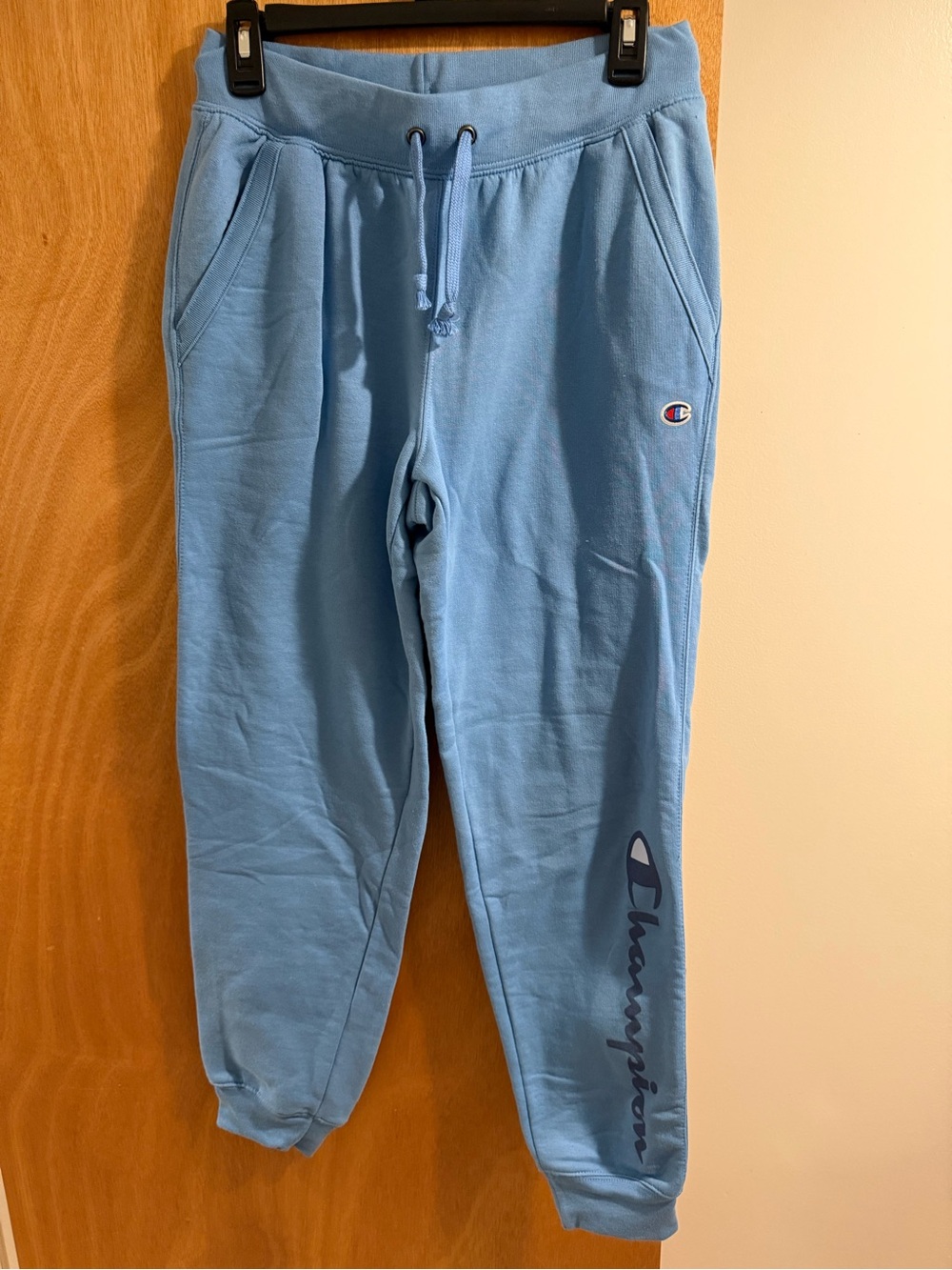 Champion woman’s Light Blue Logo Jogger Sweatpants